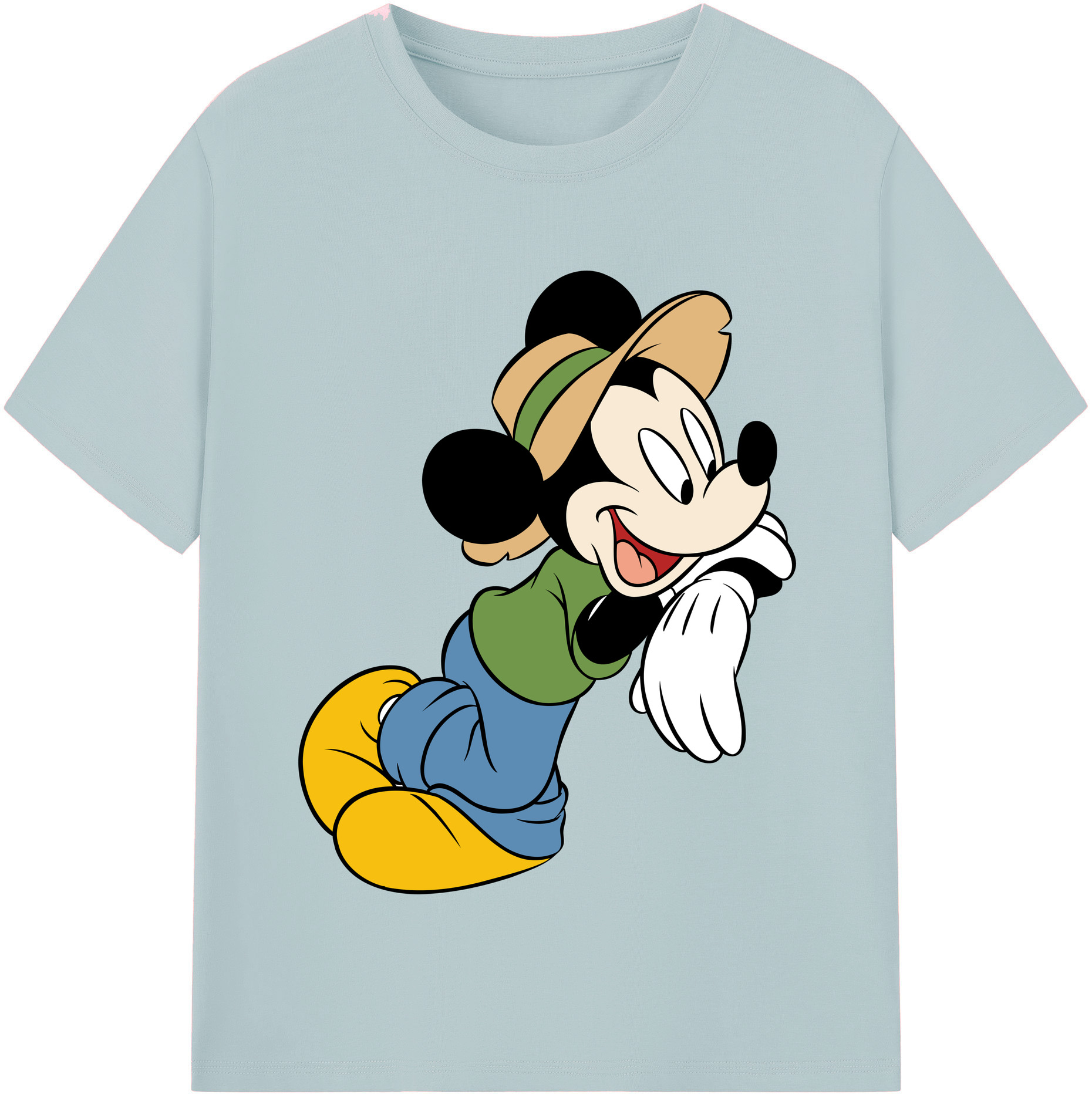 （画像用） ミッキーマウス Mickey Mouse 綿100％半袖Tシャツ（フロントプリント）